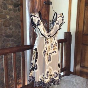 Hale Bob silk flirty dress, XS